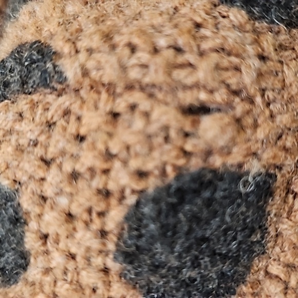 Madewell Black Brown Polka Dot Long Sleeve Wool Sweater Dress Size XS - Picture 15 of 15